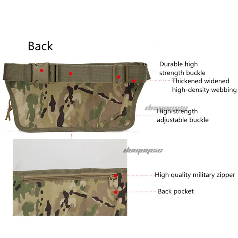 Система Molle Военная тактическая поясная сумка водонепроницаемая походная Сумка