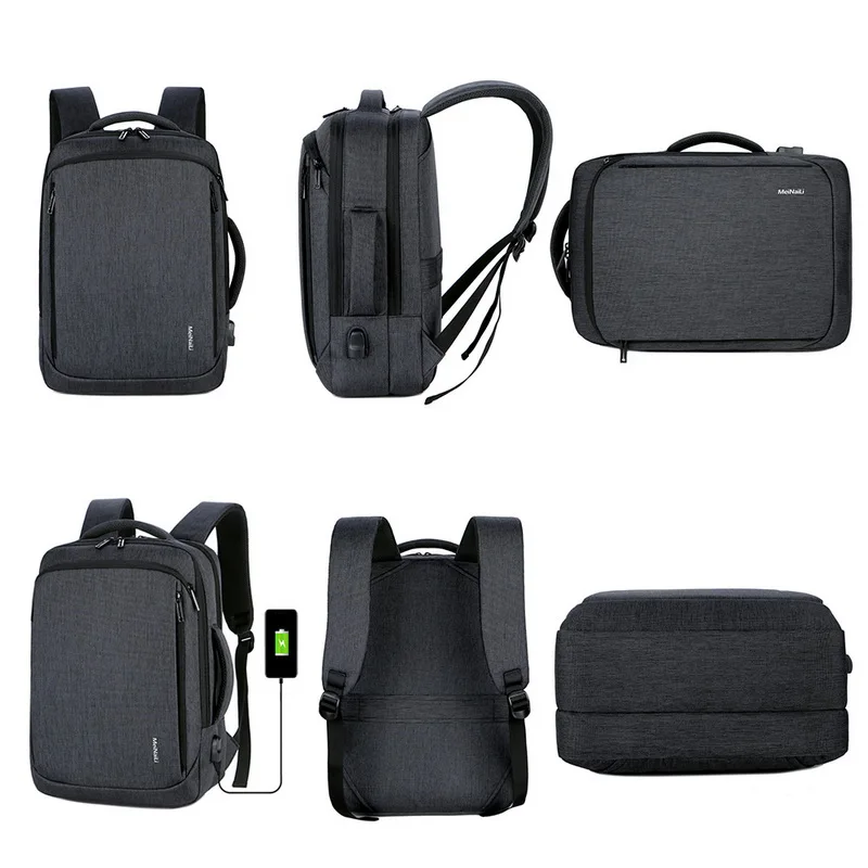 Litthing рюкзак для ноутбука мужские рюкзаки бизнес ноутбук Mochila водонепроницаемый рюкзак usb зарядка Plecak путешествия рюкзак