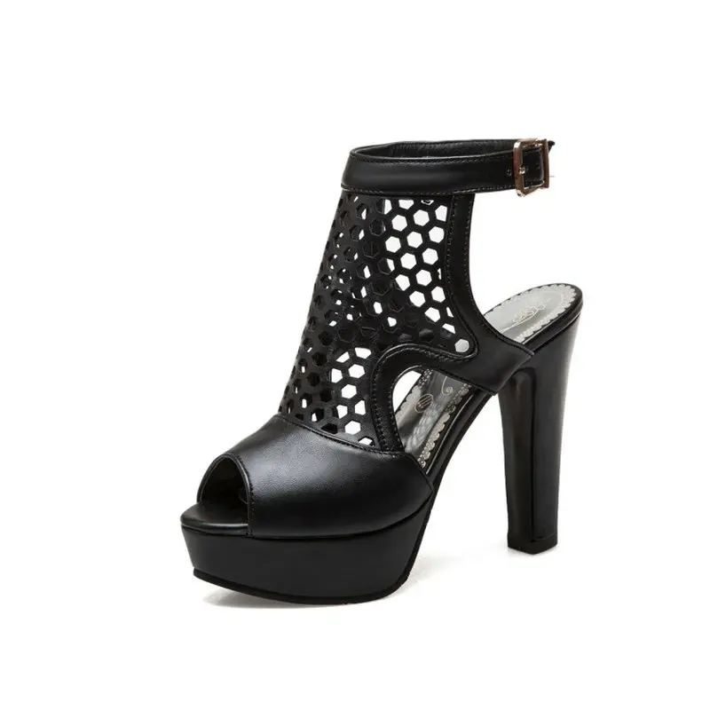 Женские босоножки на высоком квадратном каблуке размеры 34 48|Боссоножки и