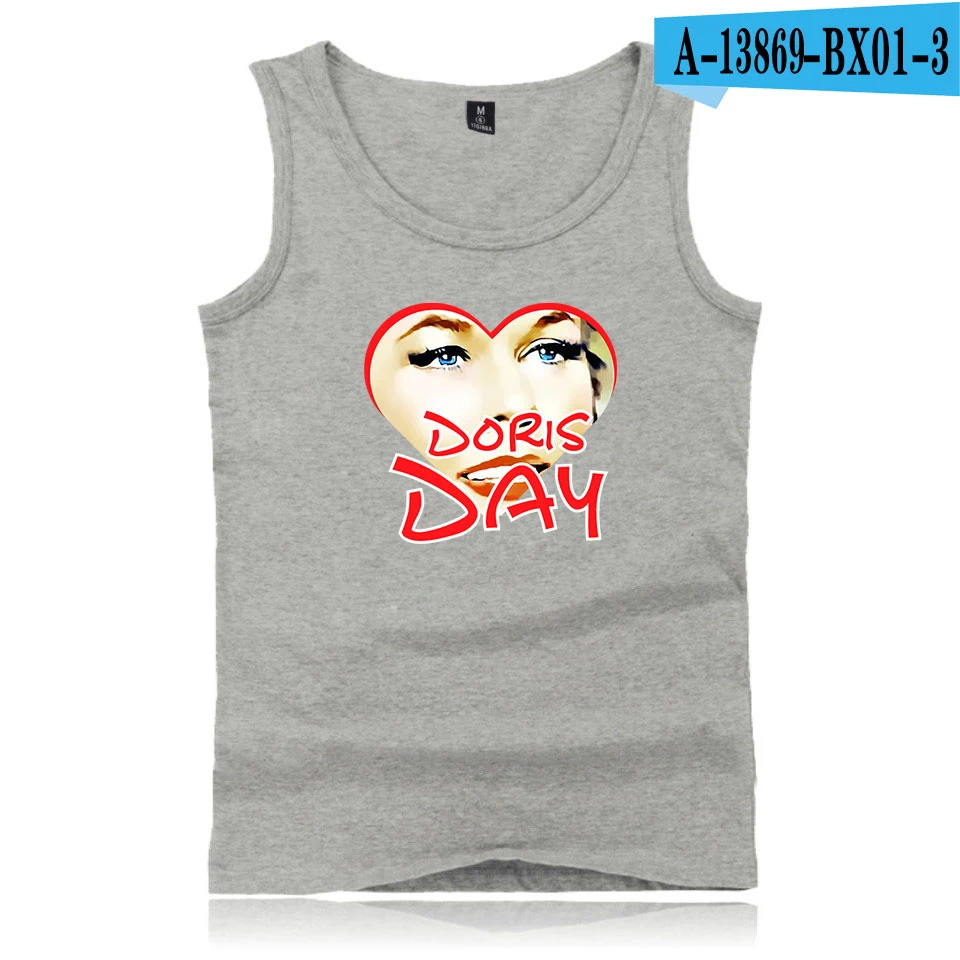 Doris Day 2D Kpop жилет Топ мужской летний крутой жилет без рукавов Мода горячий крутой жилет на каждый день - Цвет: Gray