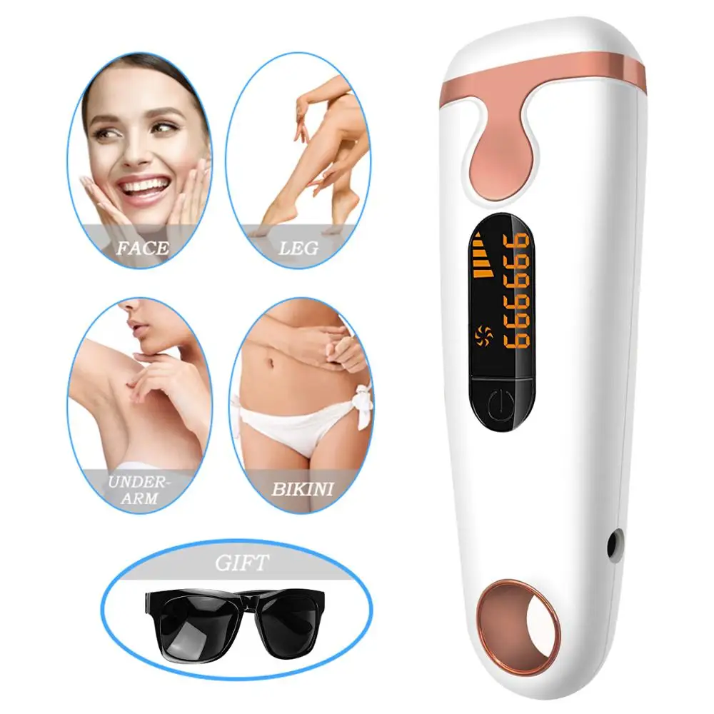 999999 Flashes Hair removal Laser Epilator Permanent IPL Removal Professional Painless epilator for Women Facial body | Бытовая техника