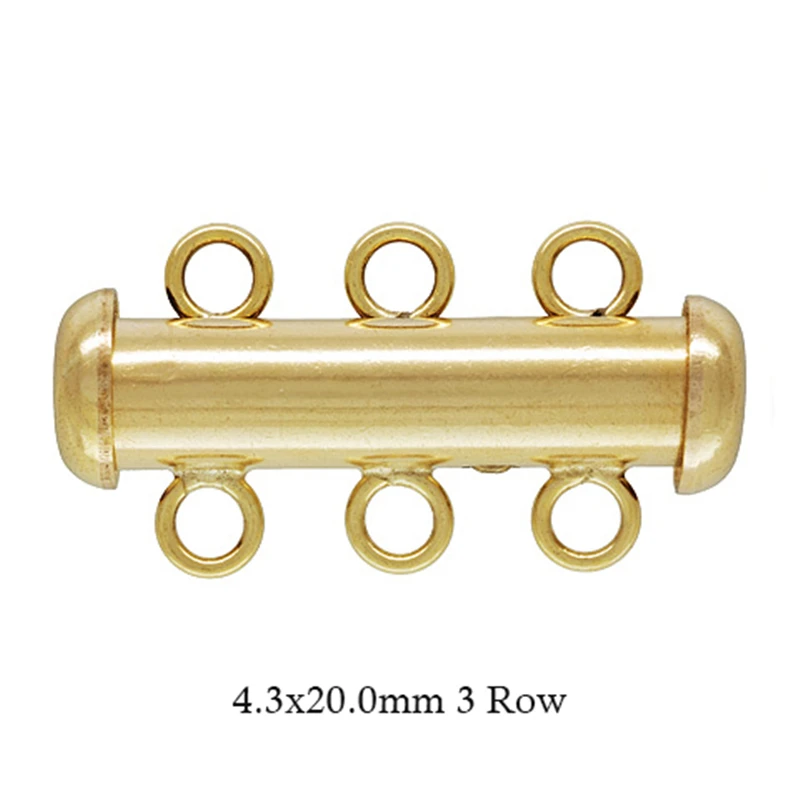 14K Gold Filled Tube Clasp Filigree Pearl Clasp Gold Button Jewelry Accessories Supplies for Bracelets Necklace Making Findings