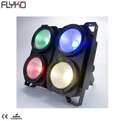 Полоса со светодиодами зрители Блиндер 4x100 Вт диско свет 4 глаза RGB COB свадебный свет ступенчатый глушитель света