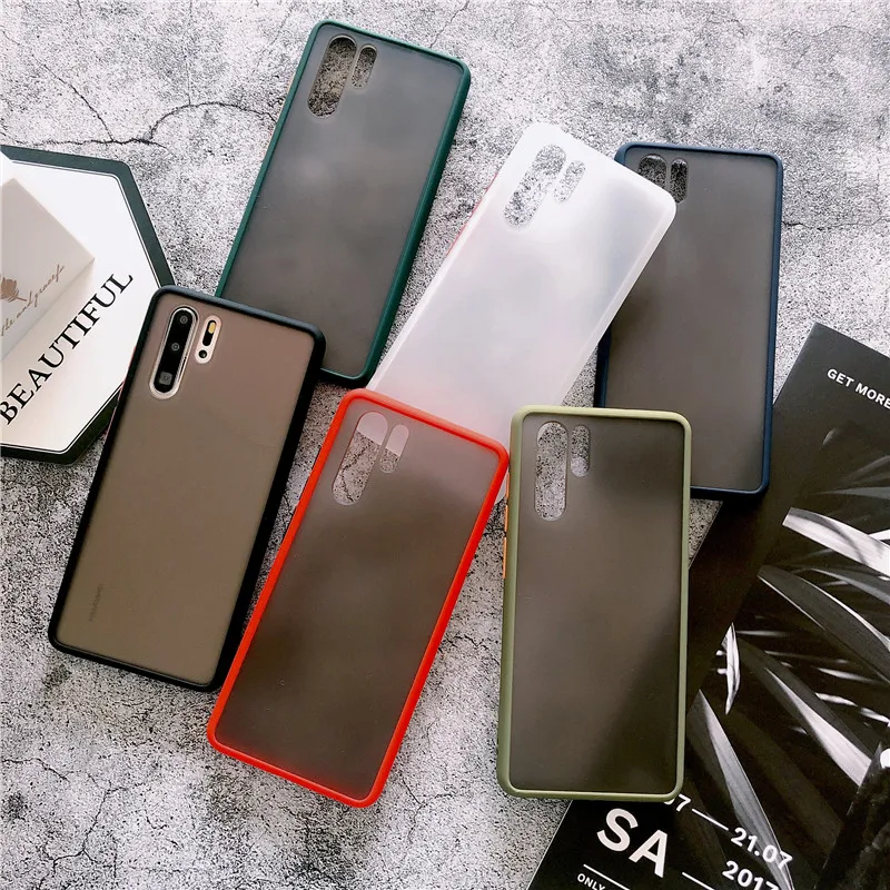 Чехол для мобильного телефона с эффектом потертости, подходит для HUAWEI, чехол из ТПУ+ поликарбоната два в одном, материал P30Pro, Матовый Жесткий чехол Mate30 honor9X
