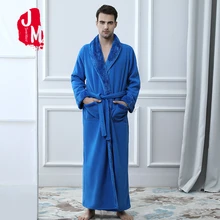 Теплый халат мужской фланелевый длинный зимний банный халат мужской толстый коралловый флис с длинными рукавами банный халат мужской кимоно сон японский M L XL Халат