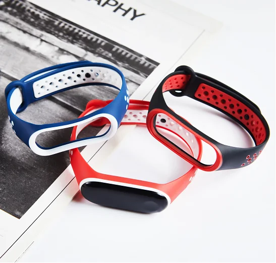 Ремешок Mi Band 4, 3, спортивные силиконовые часы, браслет на запястье, аксессуары, браслет Mi band 3, умный ремешок для Mi Band 3, 4, ремешок
