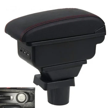 

For Mitsubishi mirage Space Star armrest box central Store content box car-styling decoration accessory with cup holder USB