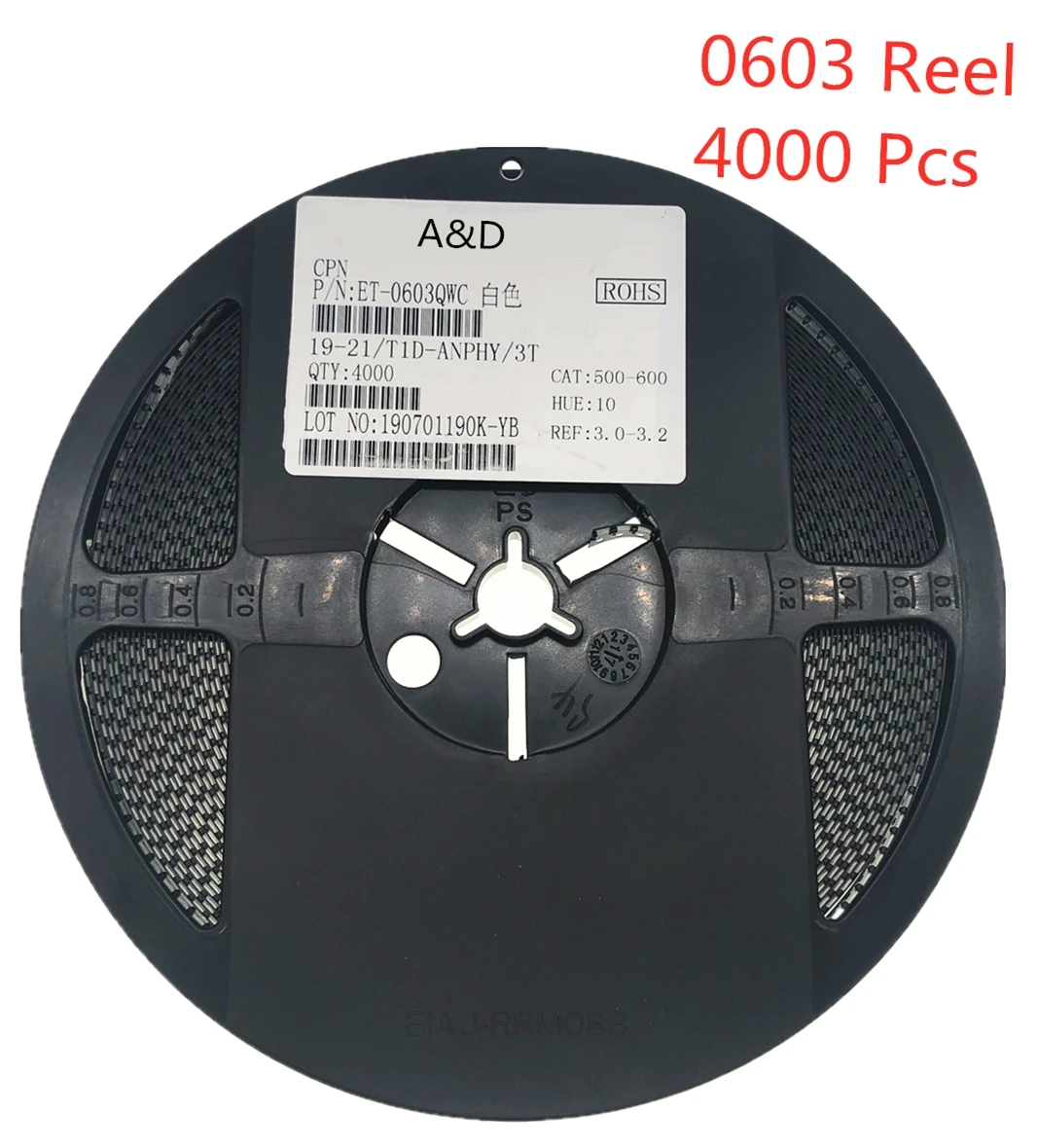 4000 шт. полная катушка 0603 светодиодные диоды SMD светло-красный желтый зеленый синий белый теплый холодный природа белый