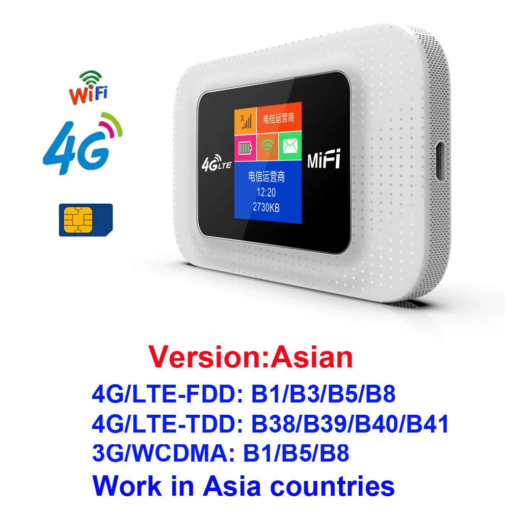 Mifi Modem 4G Wifi Router Mobile Hotspot Outdoor Car Wi-fi Bridge 4G Lte Router For Vodafone Zte Xiaomi Huawei Phone router and repeater Modem-Router Combos