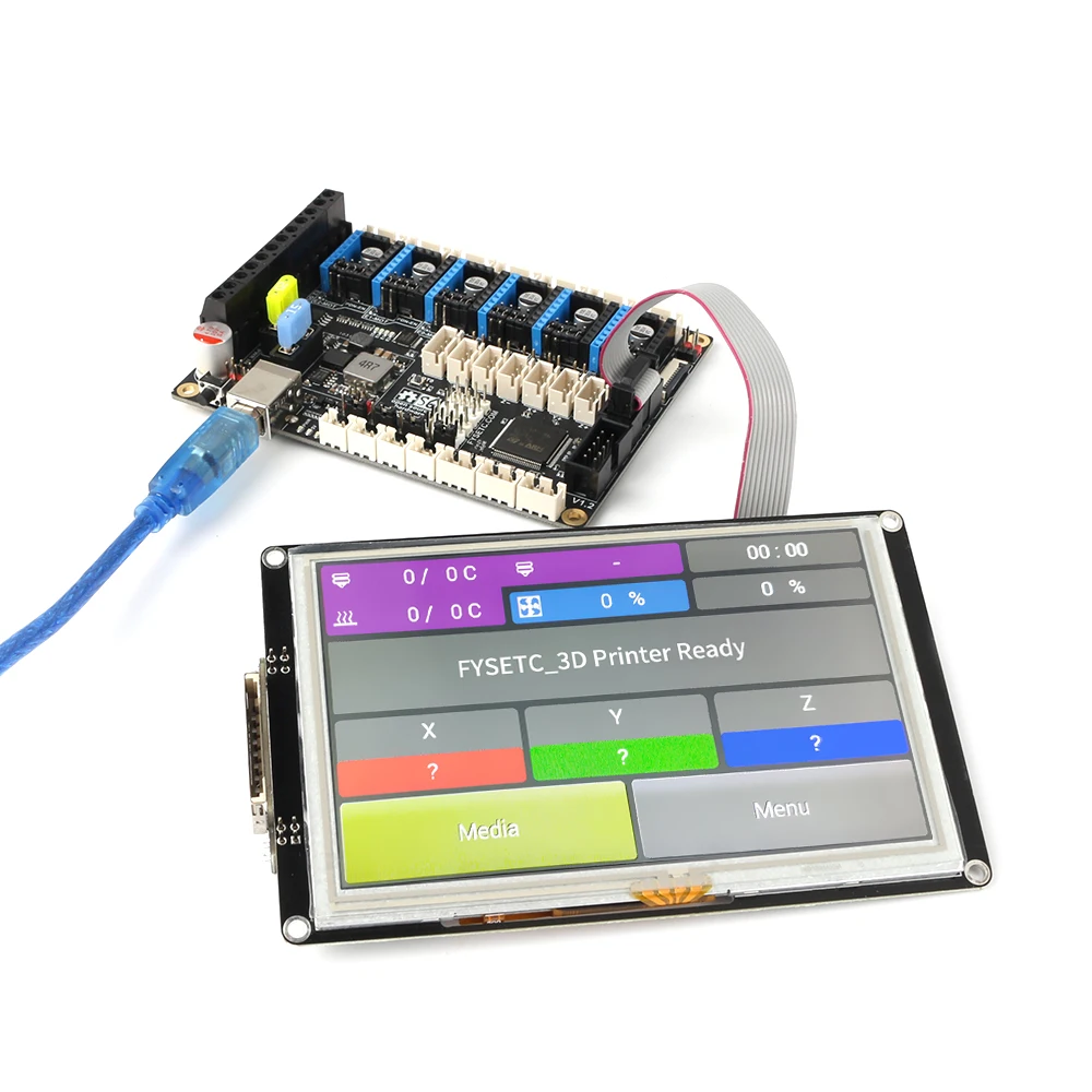 Placa de Controle Peças da Impressora Versão com Tft81050 Bits Controlador Inteligente Display Lcd 5 Polegada Tela Toque 3d s6 V1.2 32 xh 5 xh versão com tft81050 controlador inteligente display