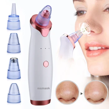 

5 in 1 USB Rechargeable Blackhead Remover Face Pore Vacuum Acne Pore Cleaner Pimple Removal Vacuum Suction skin care Tools