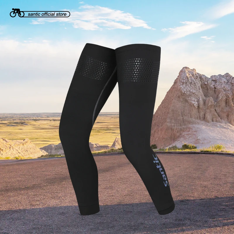 

Santic Cycling Long Leg Warmers Autumn Winter UV Protect Asian Size S-XXL Asian size 6C09053
