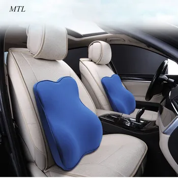 

MTL 3D Memory Foam back Lumbar Support Pillow Washable Mesh Cloth Car Chair Lower Back Cushion Waist Massage Waist Pillow