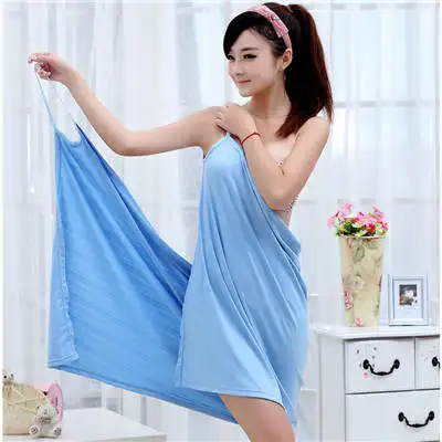 Blue Пригодное для носки женское банное полотенце для взрослых 70x140 см красный розовый синий быстросохнущая Абсорбирующая мочалка из микрофибры пляжное полотенце для путешествий - Цвет: Blue