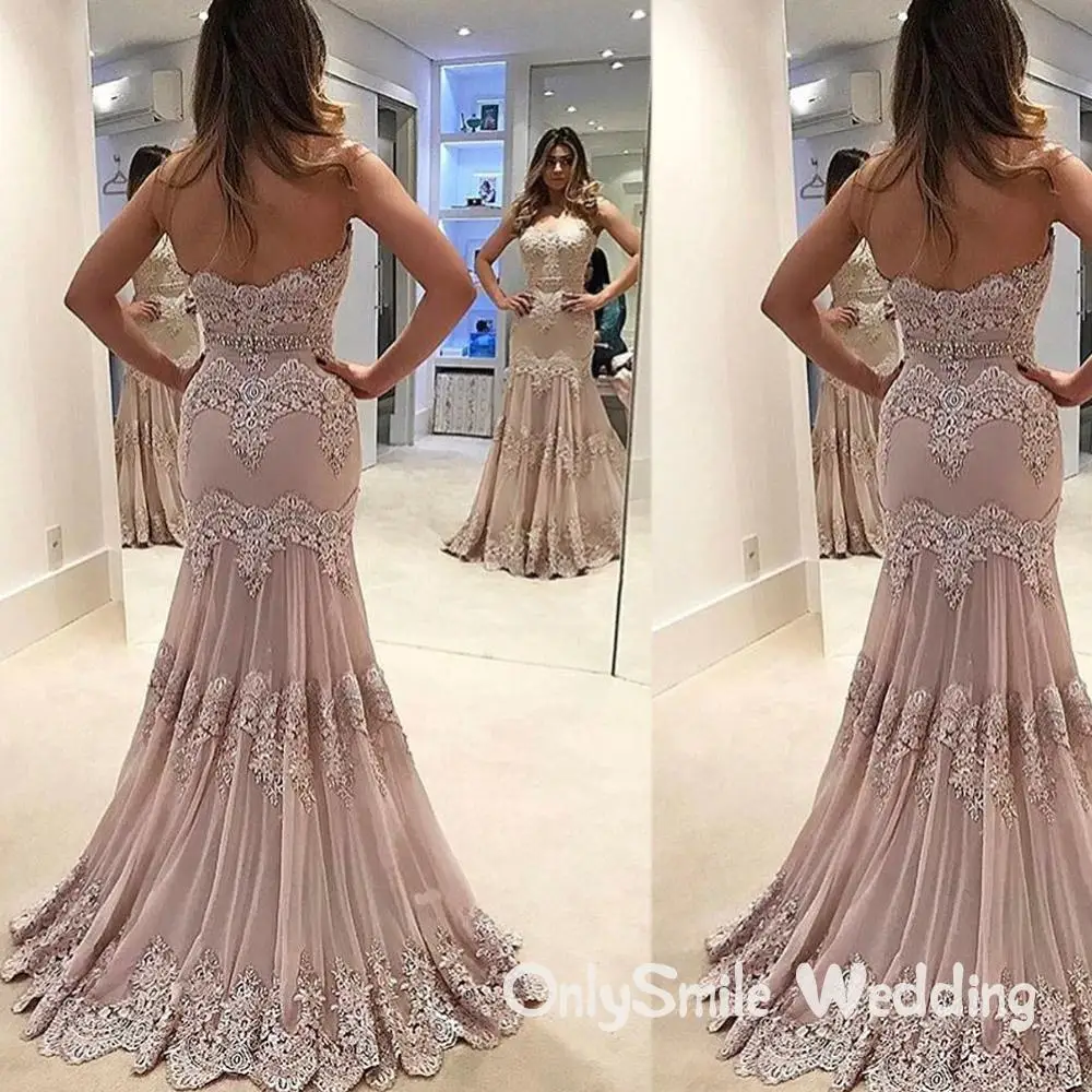 Русалка Vestidos Para Formatura вечерние бальные платья для церемоний длиной до пола сексуальные кружевные Выпускные платья Арабский бальное платье