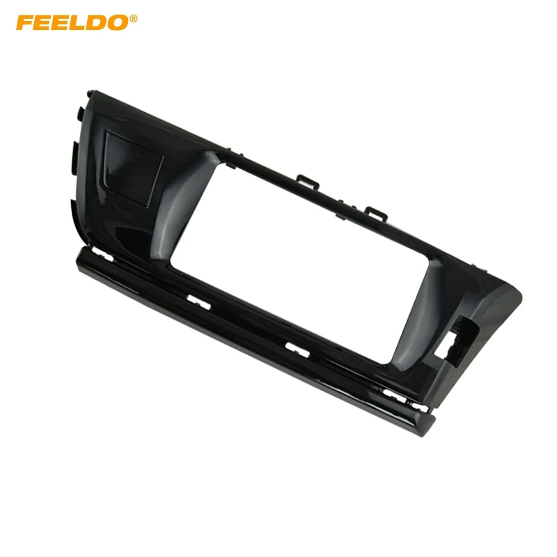 

FEELDO Car CD/DVD Audio Stereo Fascia Frame Plate For Toyota Corolla/Altis/Levin Radio 2DIN Dash Panel Trim Kit #HQ4914