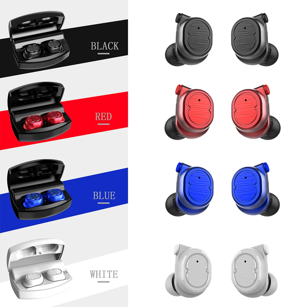 TWS 8Plus In Ear Беспроводной Bluetooth 5 0 наушники спортивные заушники 2200 мАч зарядным