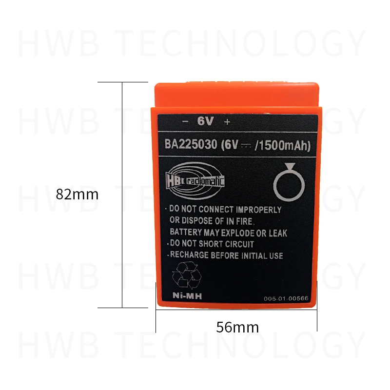 6V 2100mAh/1500mAh BA225030 Akku Ni-Mh-Batterie für HBC-Kranfernbedienung 
