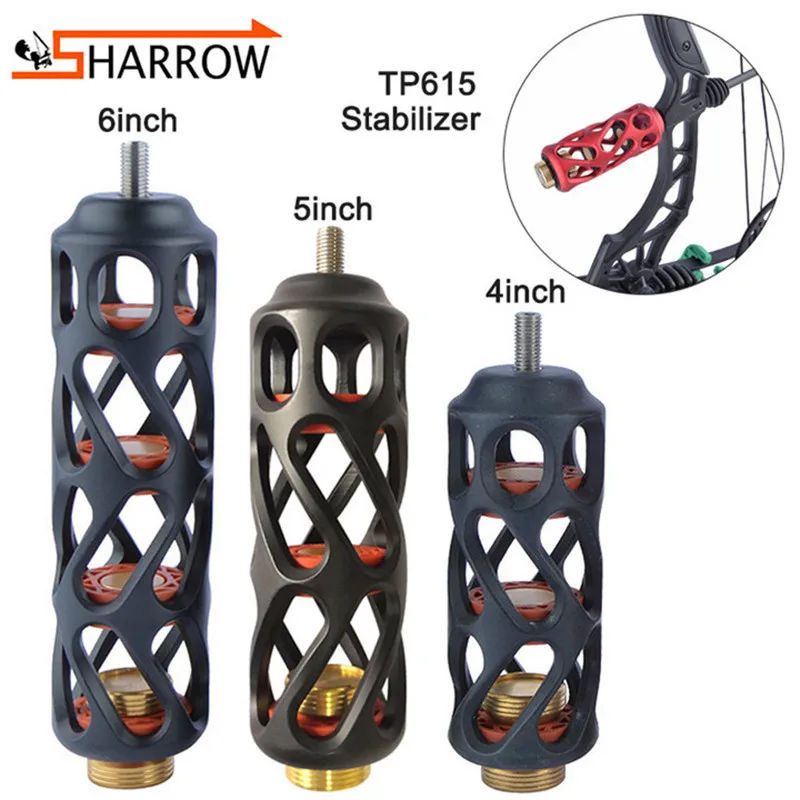 

TP615 4/5/6" Compound Bow Stabilizer Archery Damper Aluminum Alloy Shock Absorber Bow And Arrow Shooting Hunting Accessories