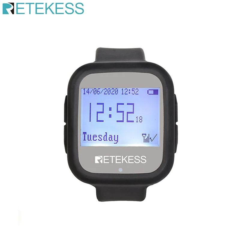 

Retekess 1 TD106 Watch Receiver for Wireless Calling System Waiter Call Pager Restaurant Equipment Cafe office Customer Service