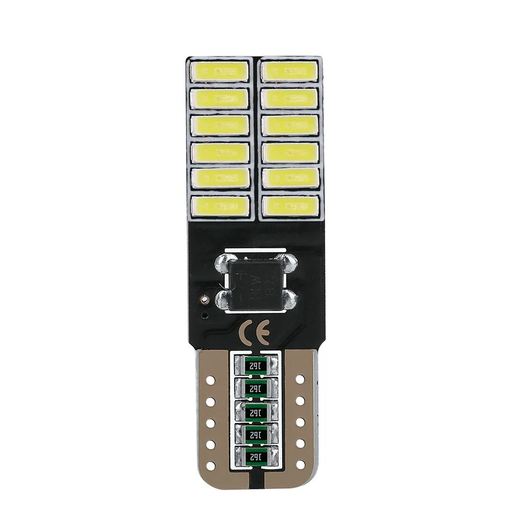 10 шт. высококачественный супер белый T10 194 4014 C5W 24Smd светодиодный светильник для
