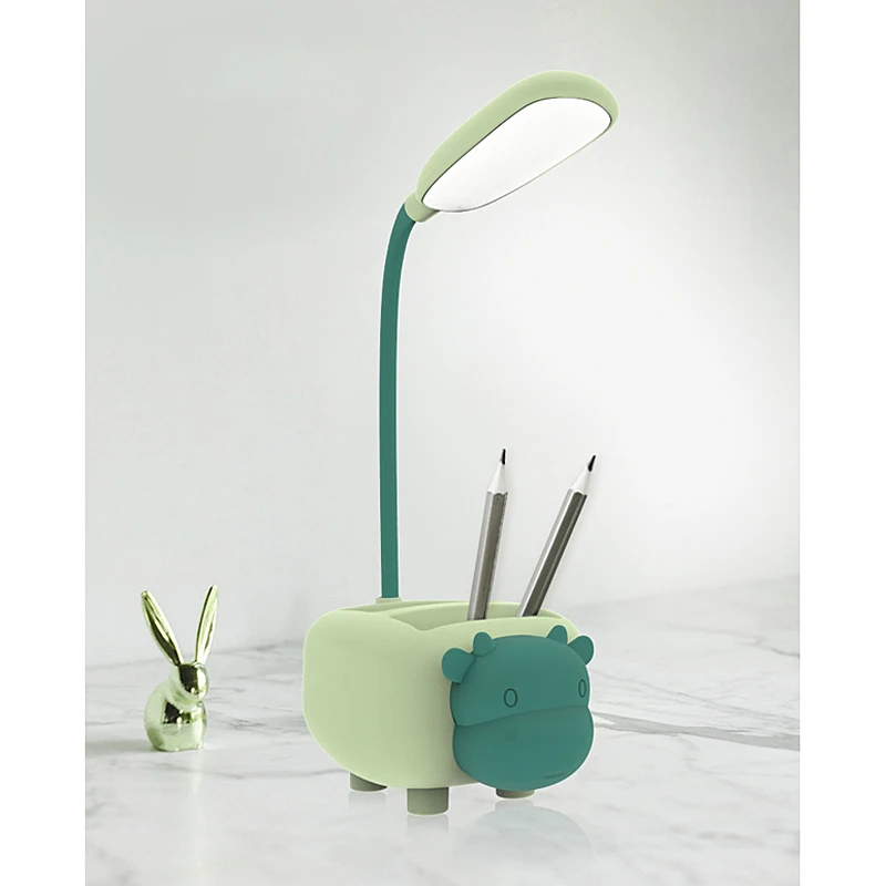 

Student Desk Lamp Foldable Table Lamp USB Powered Pen holder Light Night Cartoon Portable Lamp for Reading Kids насолная лампа
