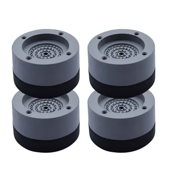 

4 PCS Washing Machine Pad Multifunctional Anti Vibration Silencer Mat Non-slip Mats Stand Refrigerator Washing Machine Pads #G