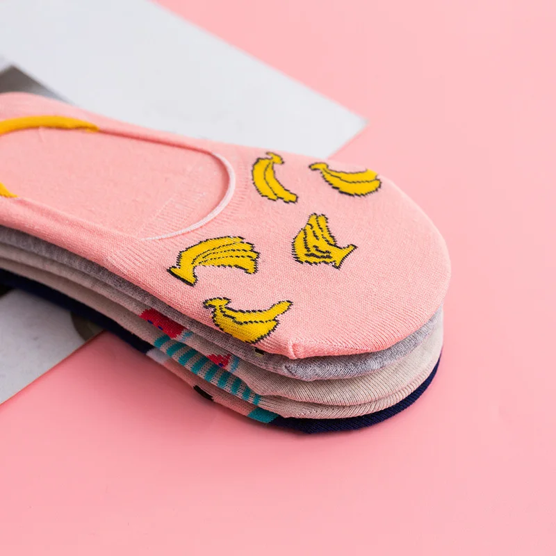 1 пара Для женщин с любимыми персонажами из мультфильмов, детская одежда с фруктовым принтом, хлопковый, мягкий, впитывают пот НЧ носки до лодыжки в стиле Харадзюку; дышащие носки, подарок на Рождество