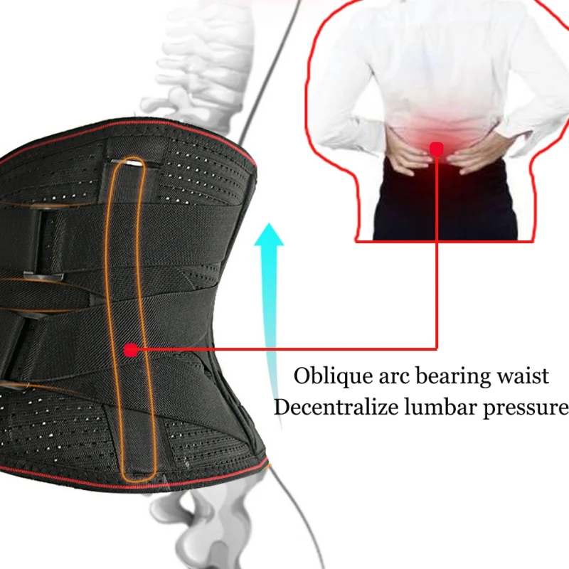 Поддержка поясницы корсет пояс эластичный дышащий Регулируемый боли пояс для талии