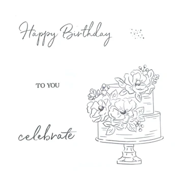 

2020 3D DIY New Metal Cutting Dies and In Scrapbooking For Paper Making Cake Birthday Embossing Frame Card Clear Stamps Set