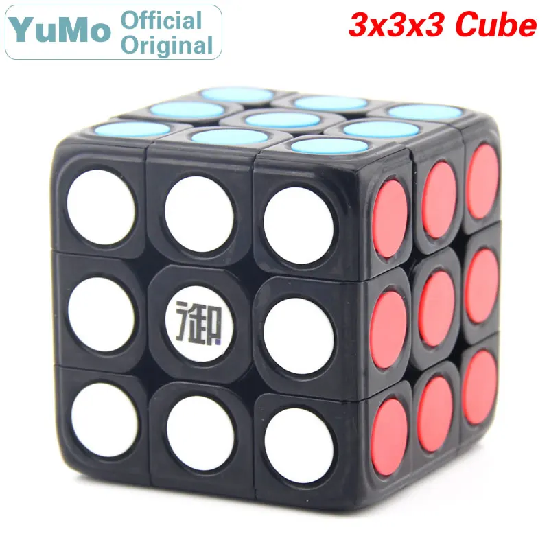 

YuMo Circle Dot 3x3x3 Magic Cube 3x3 Speed Twisty Puzzle Brain Teasers Challenging Intelligence Educational Toys For Children