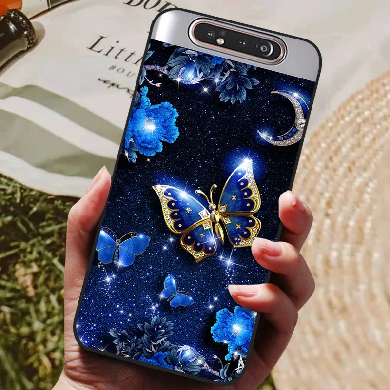 For Samsung A80 Case Silicon Back Cover Phone Case For Samsung Galaxy A80 Cases for Galaxy A 80 A805F A805 Soft bumper Funda flip cover