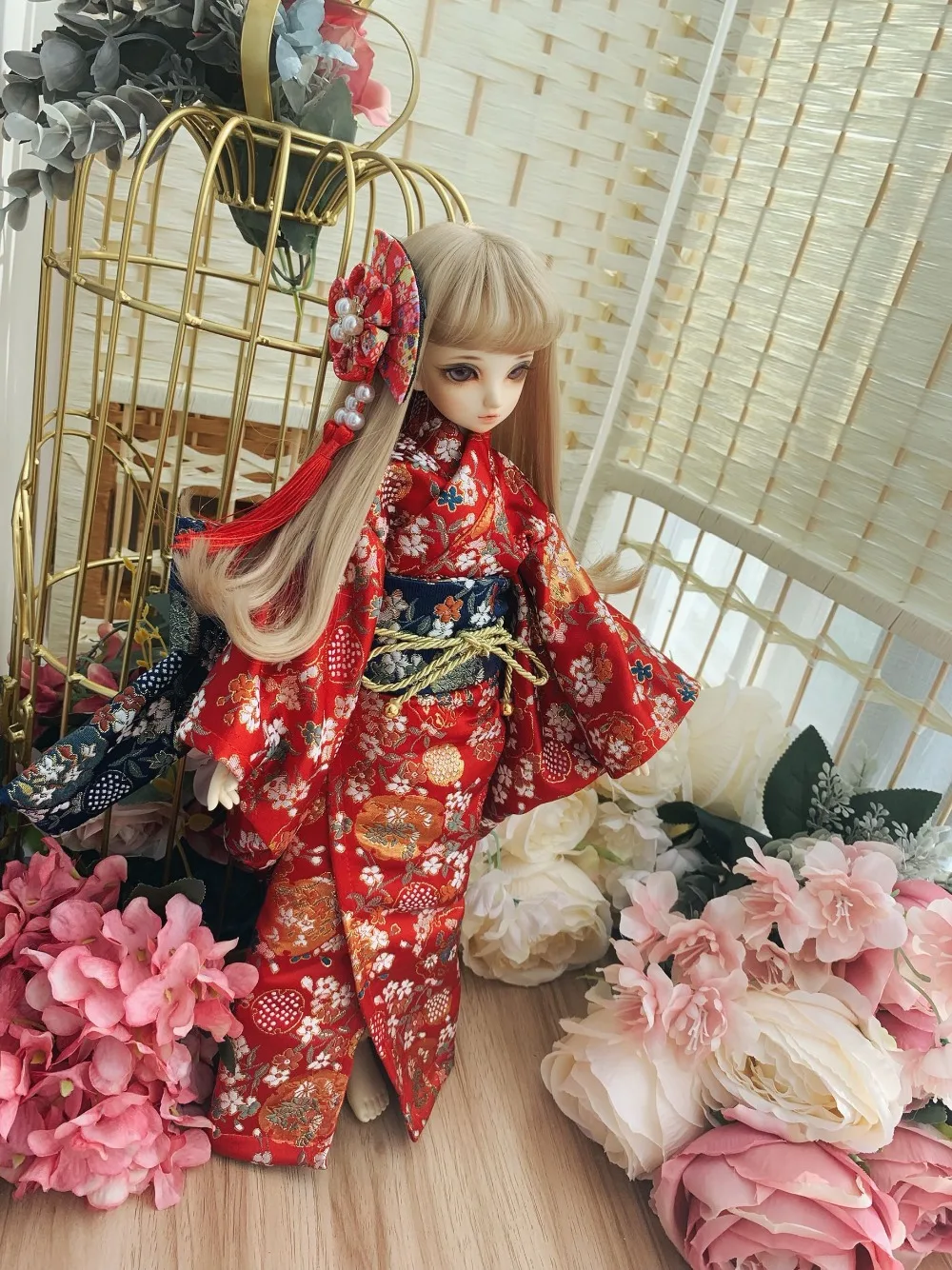 1/3 1/4 1/6 BJD SD кукольная одежда кимоно халат для bjd кукла женская одежда