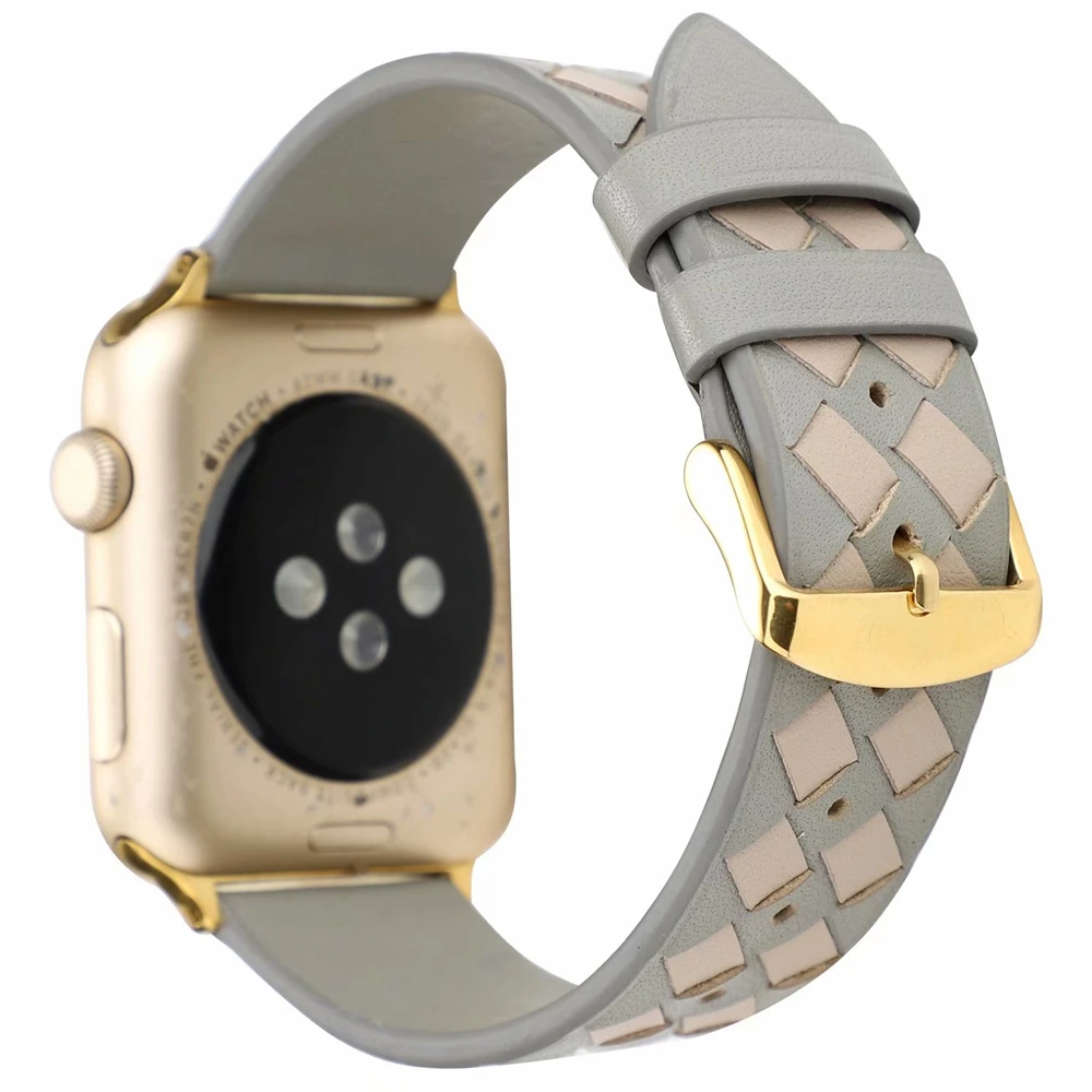Кожаный браслет для Apple Watch 4, 5, ремешок 38 мм, 40 мм, 42 мм, 44 мм, браслет для iWatch, ремешок серии 5, 4, 3, 2, 1 ремень