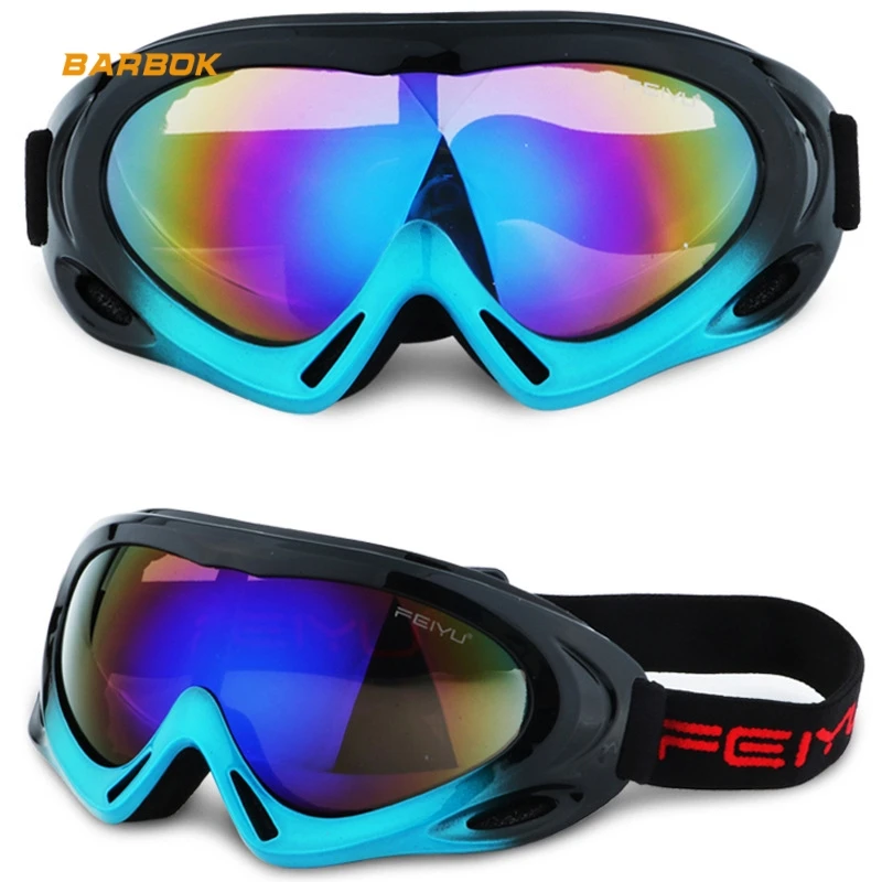 Winter Motorcycle Riding Glasses Single Layer Eyes Protection Windproof Cycling Motorbike Racing Glasses Skateboard Ski Goggles