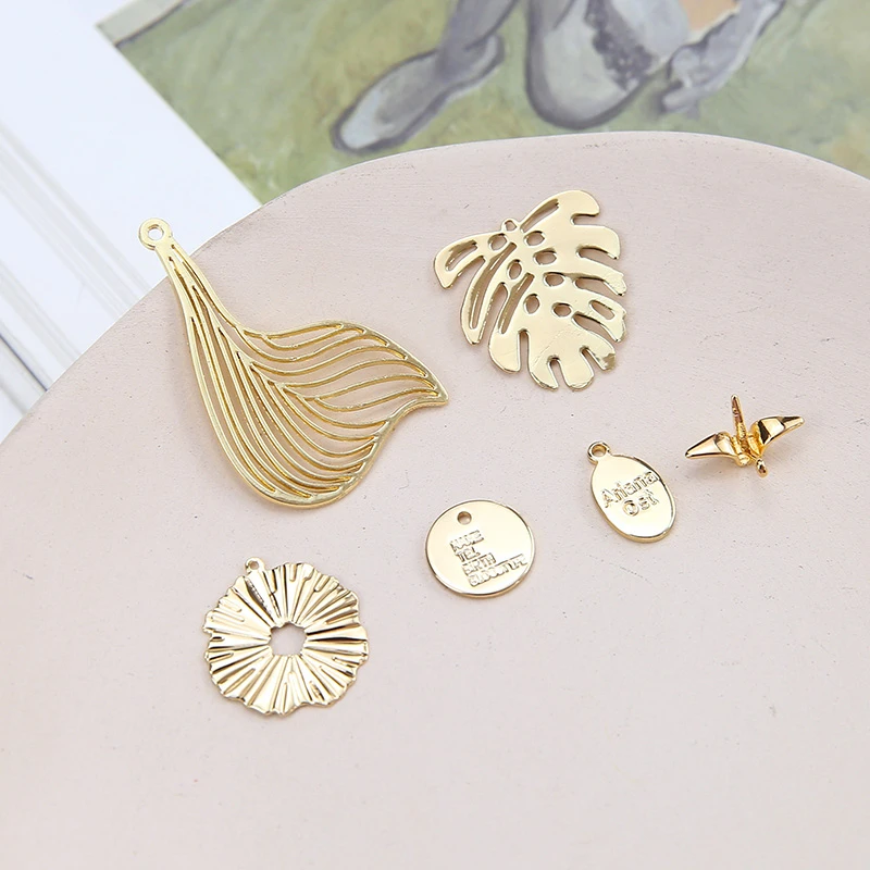 10 шт. новые модные медные покрытые листья хвост русалки тысяча бумажный кран