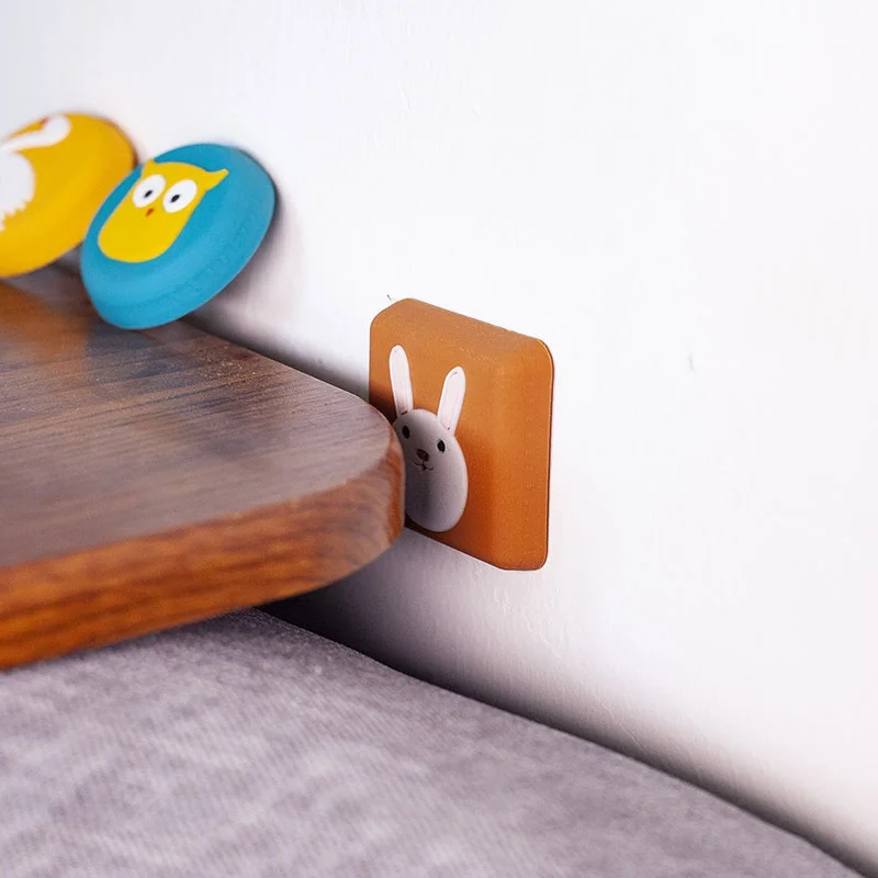 Mute Door Stopper Shock Absorber Wall Protector Door Handle Silicone Bumper Pad Transparent Decorative Silencer 1PC Door Stopper Silicone Door Stopper Door Stopper Bumpers