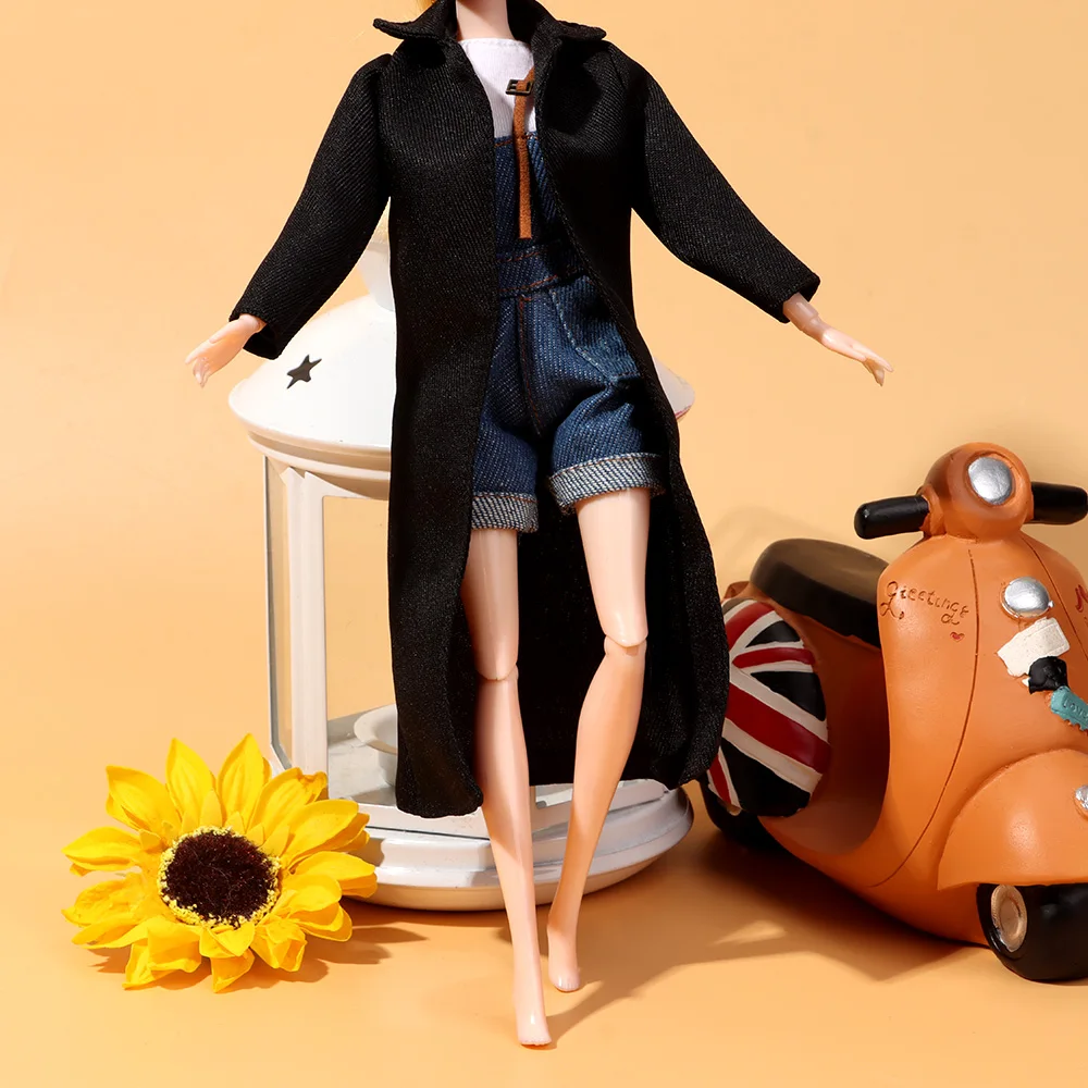 1/6 Scale Doll Plaid Overcoat Mini Parka Coat Toy Clothes Dolls Accessories Dollhouse Winter Outfits Dress Up Game doll accessories,doll clothes,plush doll accessories,barbie doll clothes