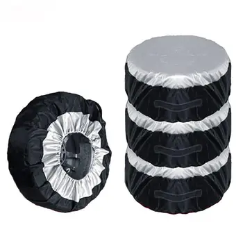 

HiMISS Tire Cover Case Car Spare Tire Cover Storage Bags Carry Tote Polyester Tire Protection Covers