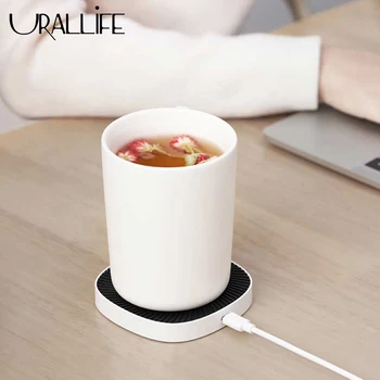 

Urallife XiaDa Heating Coasters Intelligent Thermostat Wireless Cup Mat 15W Wireless Charging Degree Constant Temperature Safety