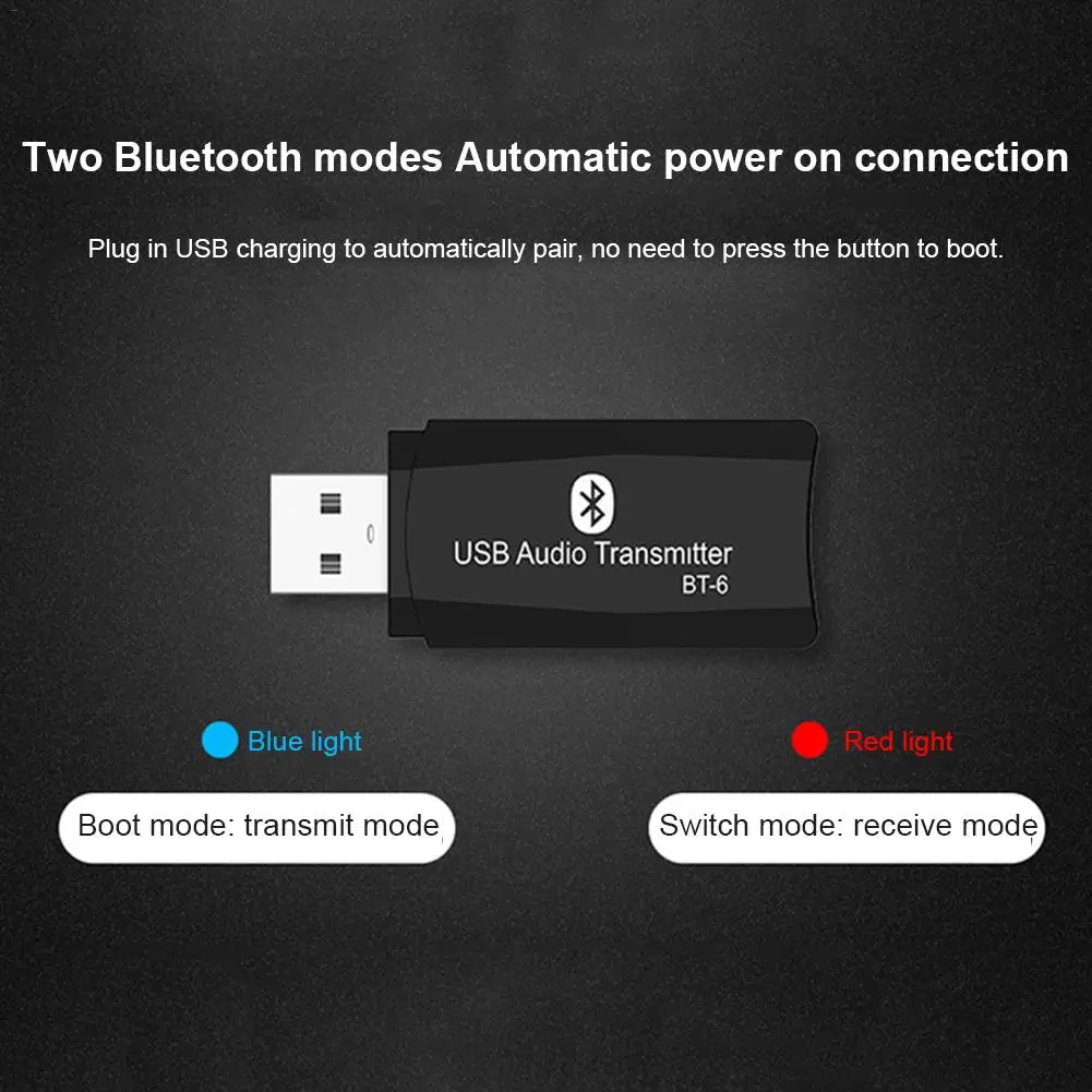 2 в 1 Bluetooth 5,0 адаптер передатчик ТВ-приемник Компьютер Автомобильный адаптер для CD-как голосовое удовольствие аудио приемник