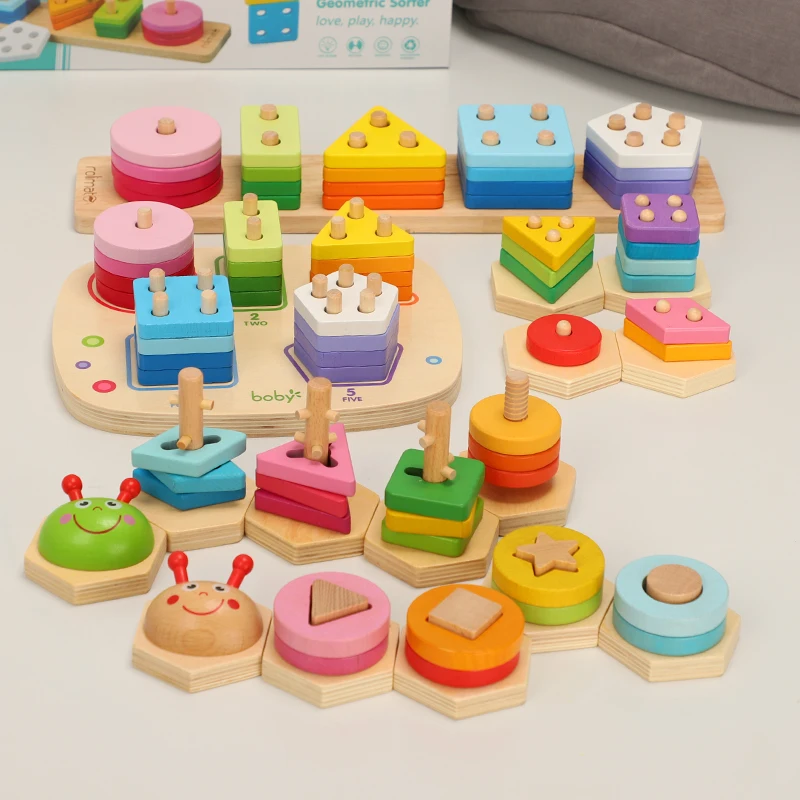 

Children's enlightenment, early education, geometry matching, column block, intelligence board, children's cognitive educational