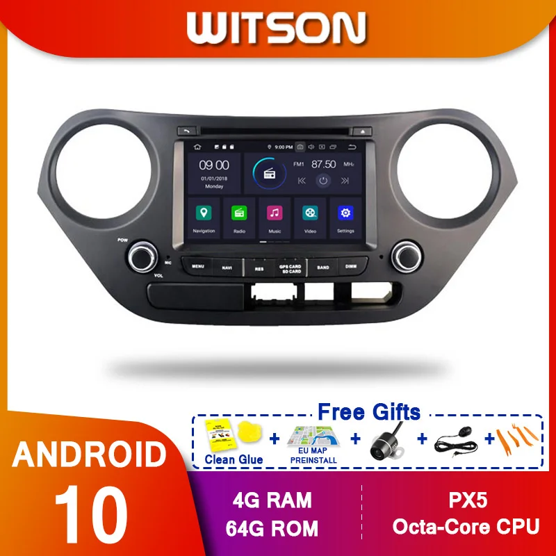 WITSON！ Android10 Octa core PX5 CAR DVD player For HYUNDAI I10 2014