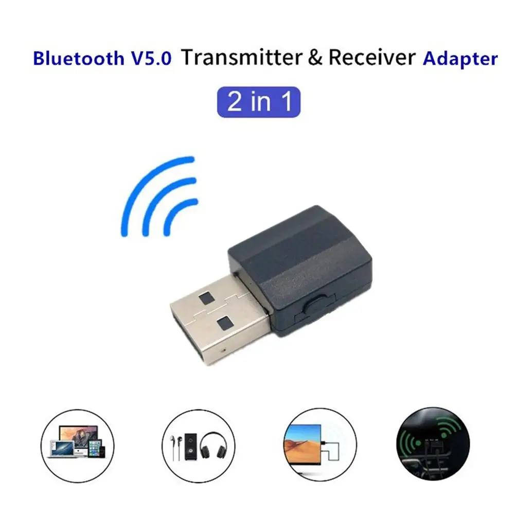 

2019 Newest Audio 5.0 Bluetooth Transmitter/Receiver 2-In-1 Wireless Bluetooth Adapter for PC Windows Computer