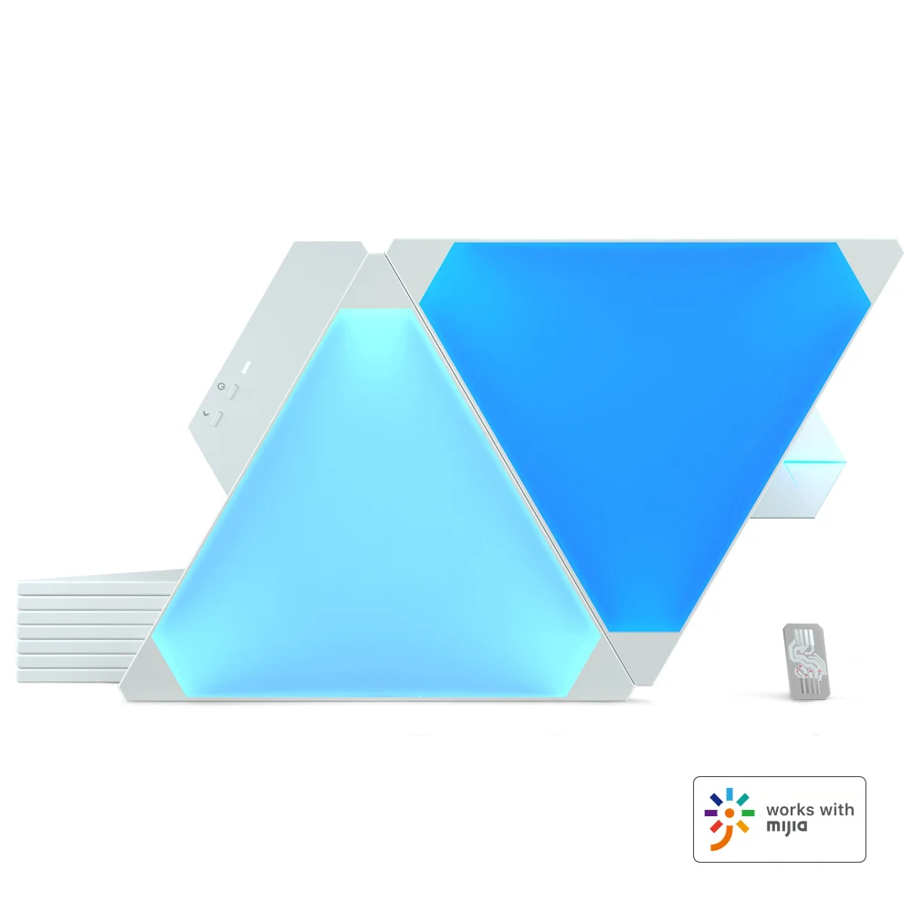 Original Xiaomi Nanoleaf Full Color Smart Odd Light Board Work with Mijia for Apple Homekit Google Home Custom Setting 4pcs/1box