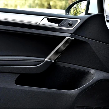 

Car Door Handle Trim Decor Carbon Fibre for Volkswagen VW Golf 7 GTI R GTE GTD MK7 2013-2017 Sticker Auto Car LHD Accessories
