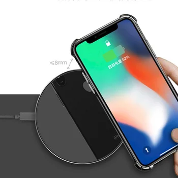 

20 pcs 10W Round mirror wireless charger by FEDEX
