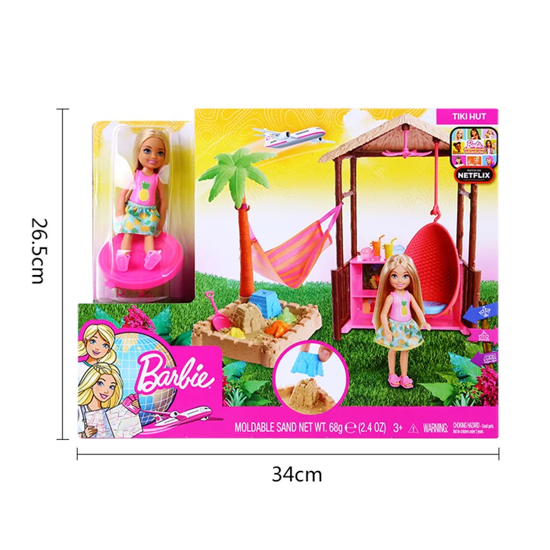 Оригинальная кукла клуб челси пляжный домик игрушки для детей игровой набор с