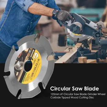 

125mm 6T Circular Saw Blade Grinder Wheel Carbide Tipped Wood Cutting Disc