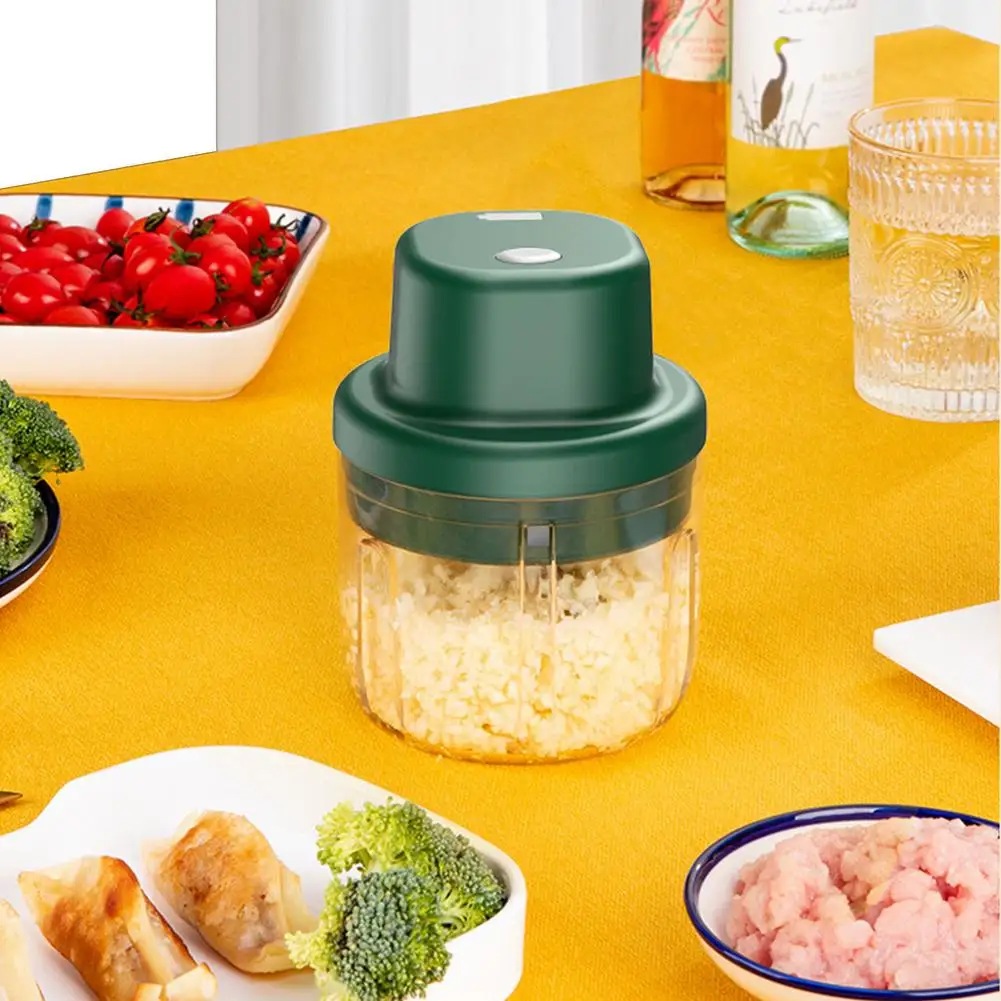 

150/300ML Electric Mini Garlic Chopper Pepper Spice Vegetable Slicing And Chopping Machine For Crushed Garlic Crushed Ginger